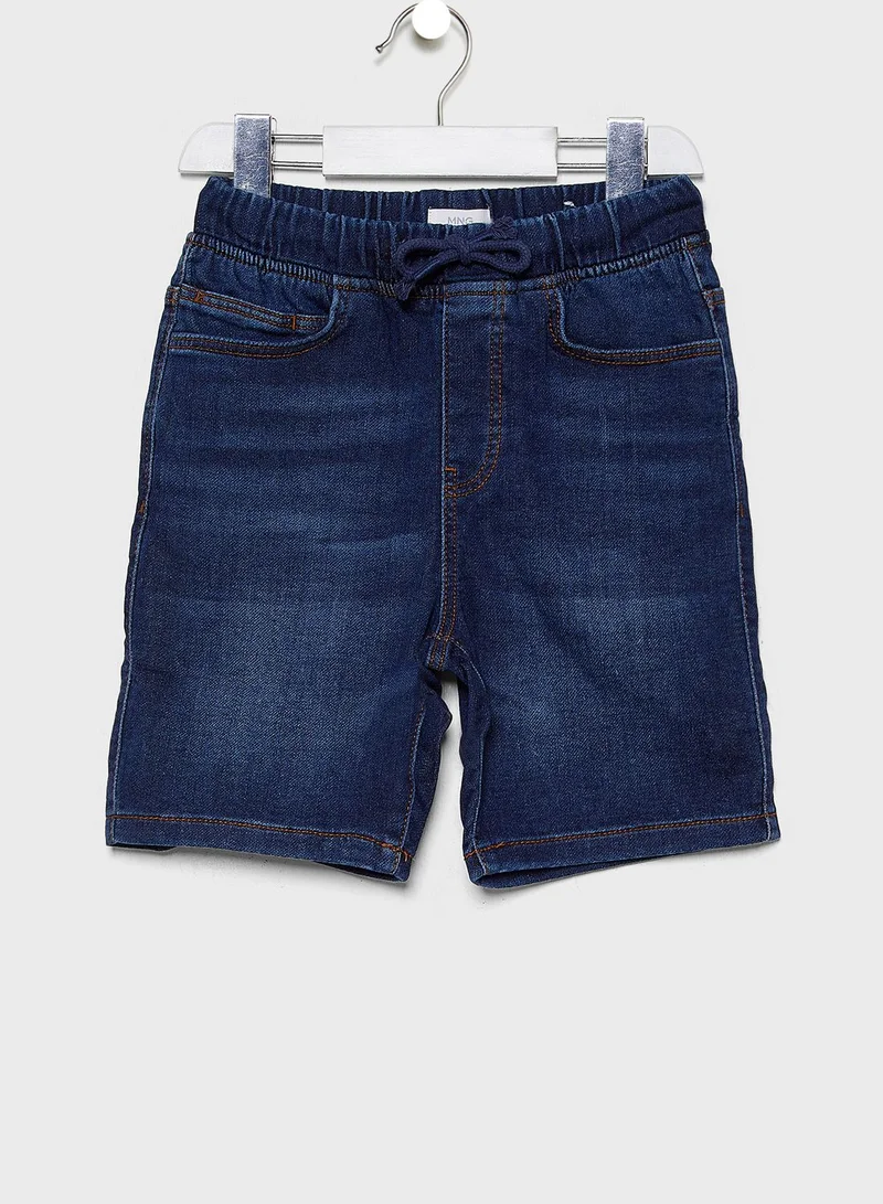 MANGO Kids Bermuda Denim Shorts