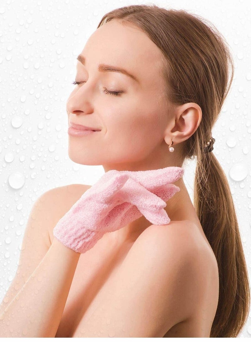 SYOSI 5 Pairs Exfoliating Gloves Premium Scrub Wash Mitt for Shower Spa Massage and Body Scrubs Spa Exfoliation Accessories For Men and Women  - Image 2