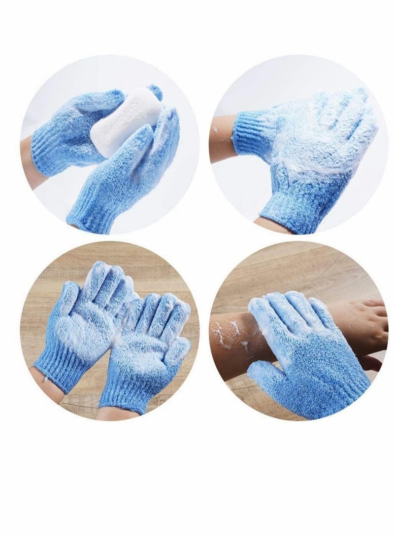 SYOSI 5 Pairs Exfoliating Gloves Premium Scrub Wash Mitt for Shower Spa Massage and Body Scrubs Spa Exfoliation Accessories For Men and Women  - Image 5