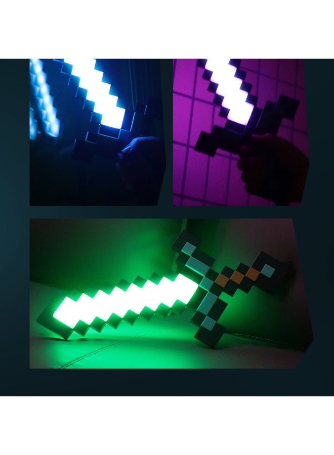DF Minecraft Diamond Sword Night Light, 9-Color Changing Sword, Star Wars Force Laser Sword, Children's Boys' Lightsaber Toy - Image 5