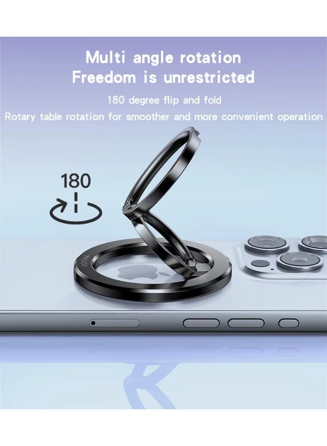 Yesido C206 Zinc Alloy 180 Degree Dlip And Fold Built-in N52 Double Ring Metal Folding Ring Phone Holder, Strong Magnetic Force, Lightweight and Convenient - Image 3