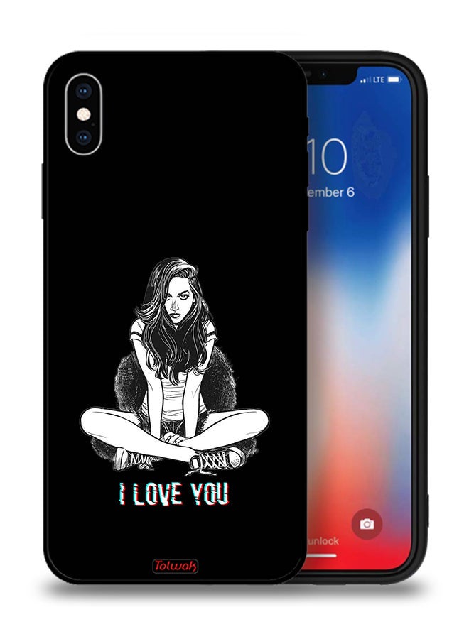 Tolwak Apple iPhone XS Protective Case I Love You Art - Image 1