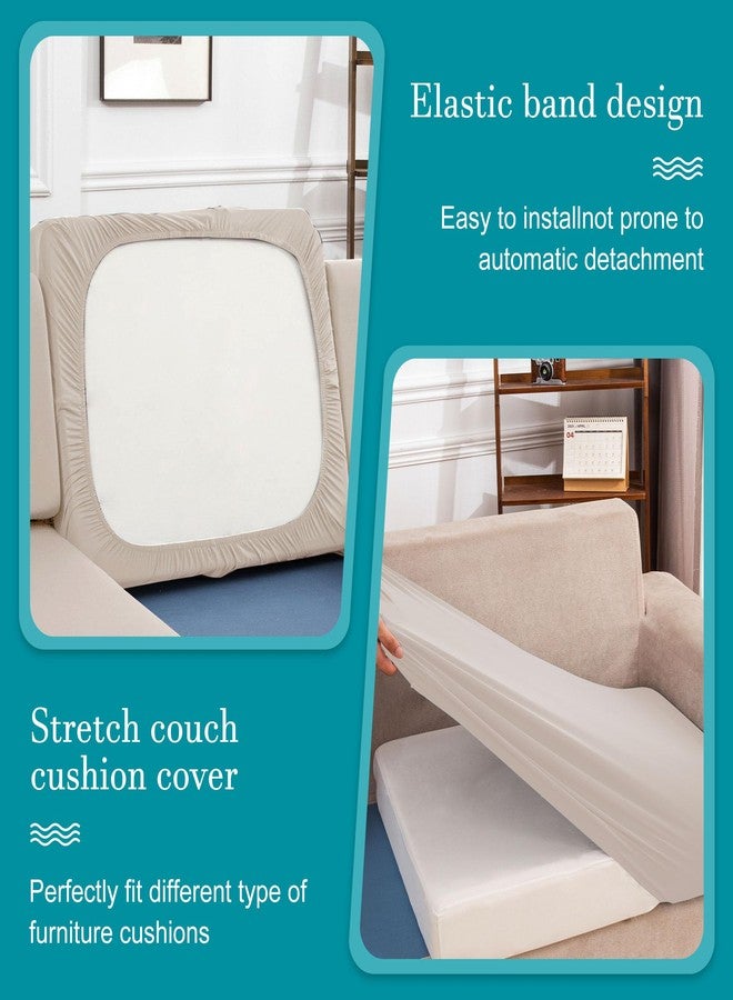BIETYONE Patio Cushion Covers Outdoor Patio Cushion Covers,Super Elastic Outdoor Cushion Covers Replacement,Suitable for Outdoor Sofa Covers Patio Couch Cover Replacement (14Pcs,Beige,Cover Only) - Image 5