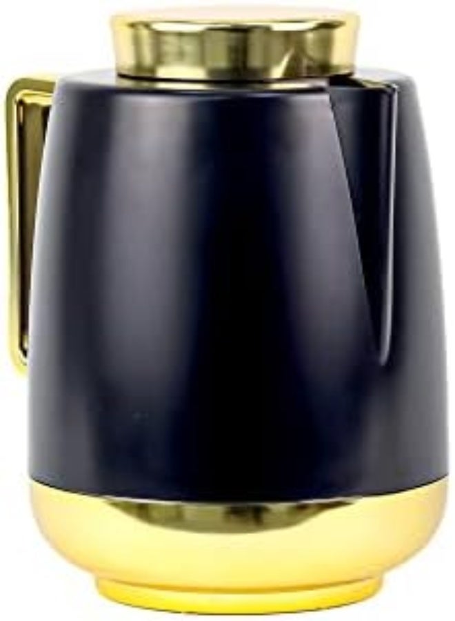 AKDC Skov Vacuum Flask 900Ml, Dashing Black And Brown Color Stylish Look - Coffee Tea Pot Heat Insulated Thermos Flasks 900 Ml Home Kitchen Décor - Extraordinary Designed (Black Edition) - Image 2