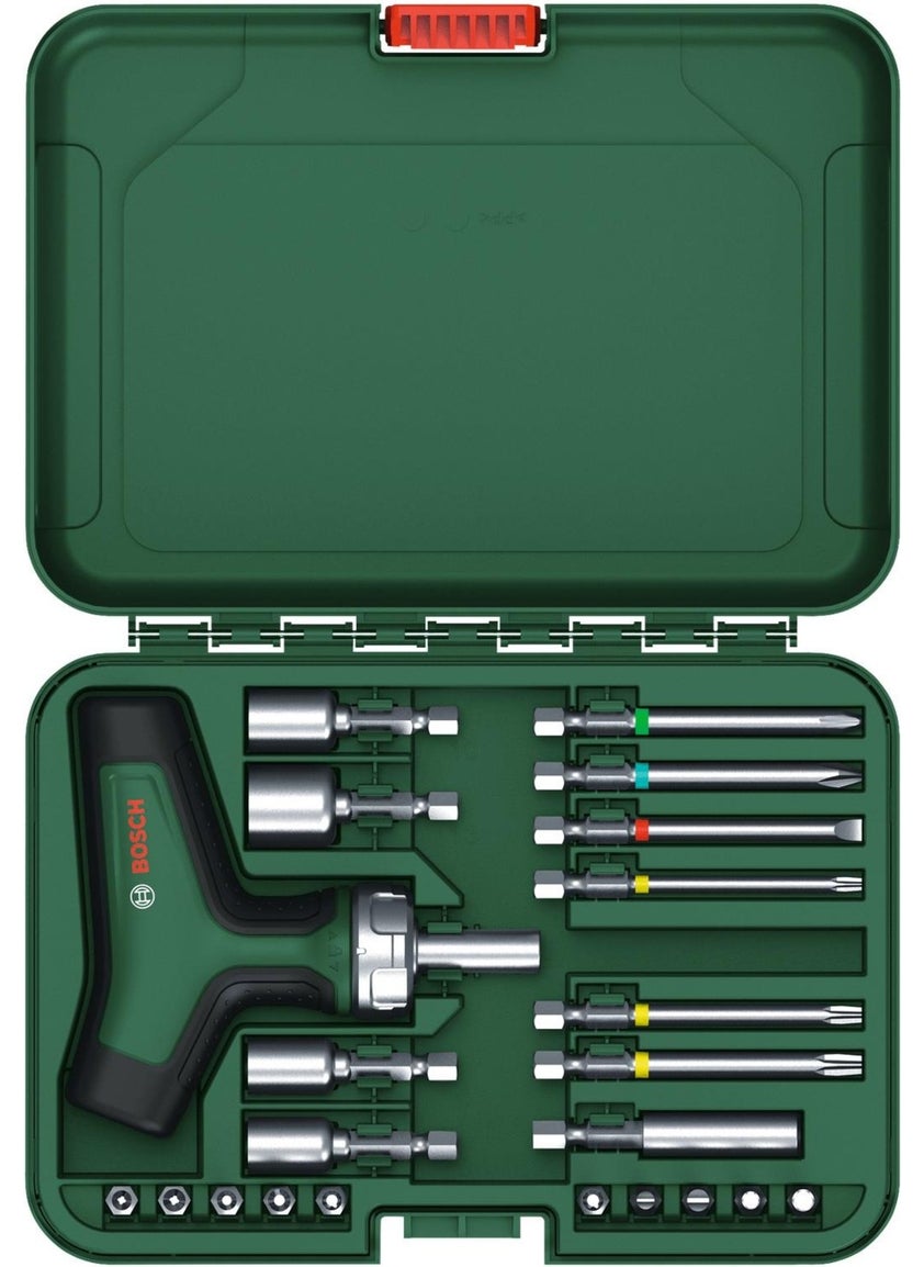 BOSCH T Type Ratchet Screwdriver Set 22 Pieces  - Image 3