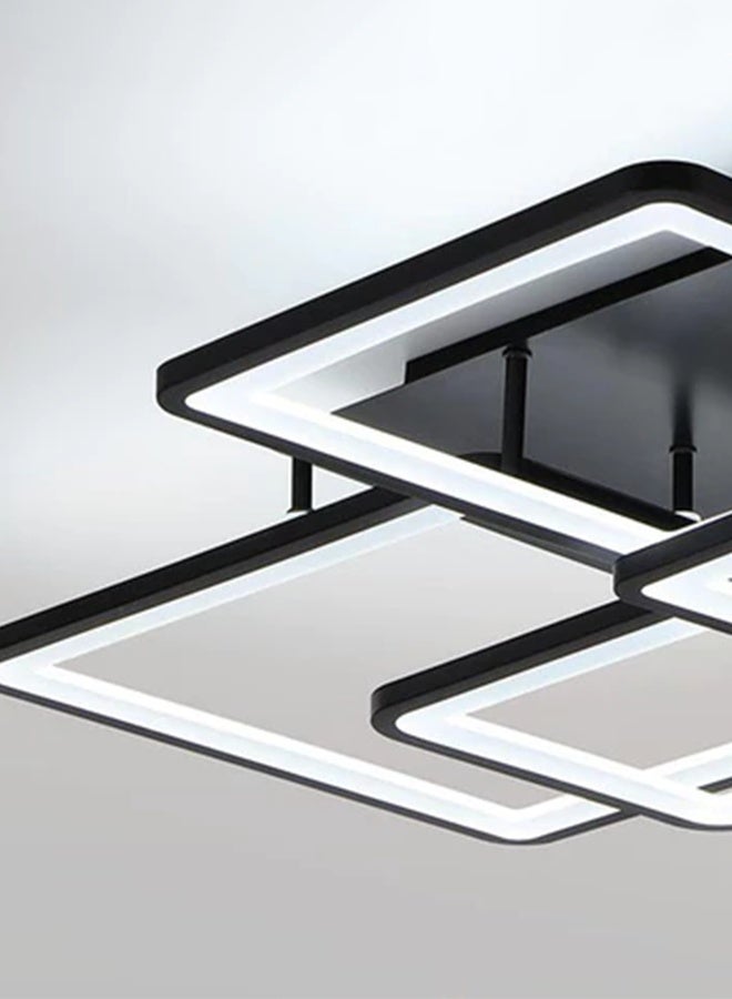 8 ضوء حديث الصمام الثنائي ضوء أسود مربع مثبت بالقرب من السقف المناسب لحمام غرفة المعيشة غرفة النوم والمطبخ 3 ألوان بدون كهرباء مع التحكم عن بعد - Image 4