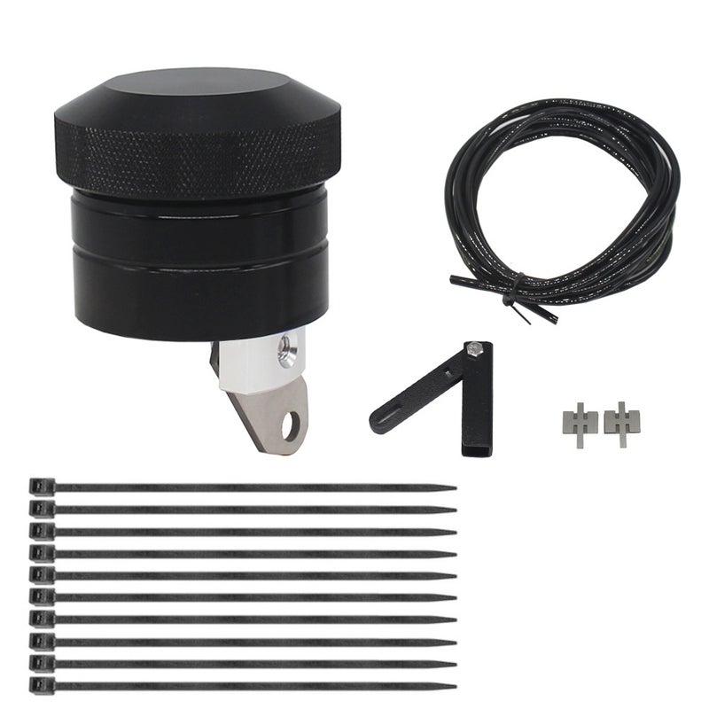 Motorcycle Chain Lubricator: Black Aluminum Alloy Manual Control, Extend Chain Lifespan - Easy To Install Chain Oiler for Motorcycle Maintenance - Image 1
