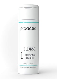 Proactiv Acne Cleanser - Benzoyl Peroxide Face Wash and Acne Treatment - Daily Facial Cleanser and Hyularonic Acid Moisturizer with Exfoliating Beads - 60 Day Supply, 4 Oz