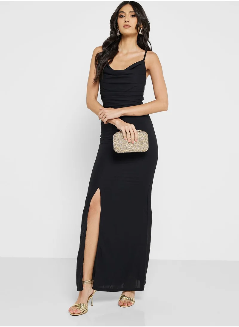 Namshi x Strappy Dress With Slit