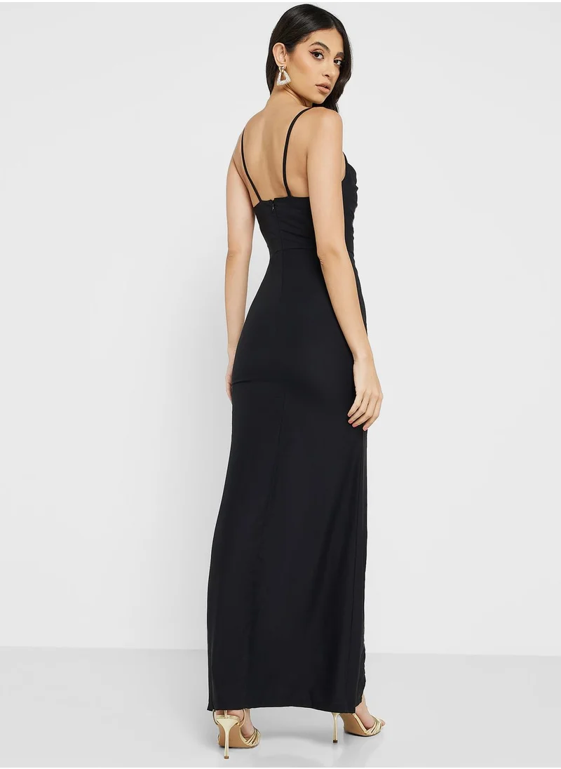 Namshi x Strappy Dress With Slit