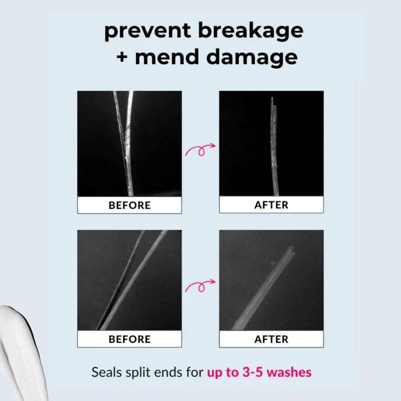 Love Ur Curls - Split End Mender Restorative Leave in Treatment, for Dry, Damaged Hair, Hydration, Prevent Breakage & Seals Split Ends, 50mL - Image 3