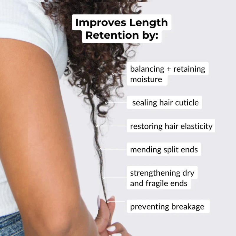 Love Ur Curls - Split End Mender Restorative Leave in Treatment, for Dry, Damaged Hair, Hydration, Prevent Breakage & Seals Split Ends, 50mL - Image 5