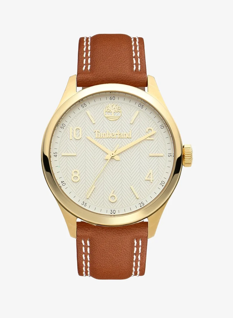 Timberland Odiorne Women's Watch Analog White Dial Brown Leather Strap