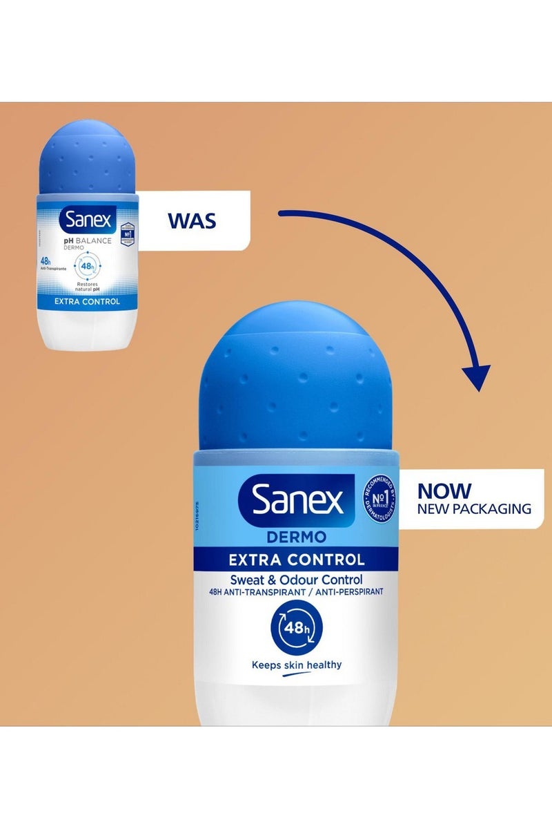 Sanex Dermo Extra Control Roll-On for Protection 50 ML - Image 2