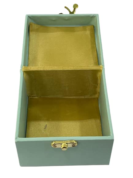Sunshades Leatherite Mini Trunk Box Small Box Gift Box Watch Box ideal for Jewelry storage box Gift Packaging box (Green) - Image 3