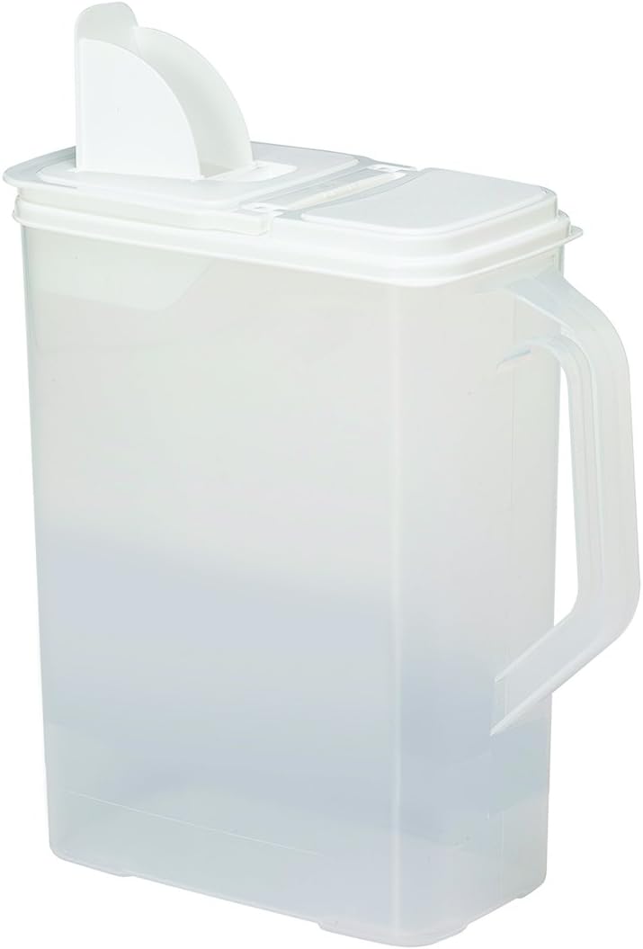 Buddeez Pet Food Storage Containers - 2 Count Bird Seed Dispenser with Pour Tight Lids and Easy Pour Spouts, 8 Qt and 3.5 Qt, Bird Seed Storage for Small and Large Feed, BPA Free - Image 4