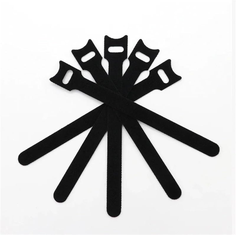 أربطة الكابلات القابلة للإطلاق 400 قطعة، أربطة تنظيم الأسلاك النايلون السوداء مقاس 200 مم للتجميع - Image 2