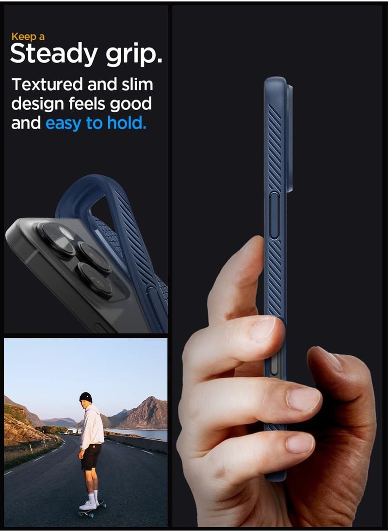Spigen - Liquid Air for iPhone 16 Pro Max Case Cover (2024) - Navy Blue - Image 1