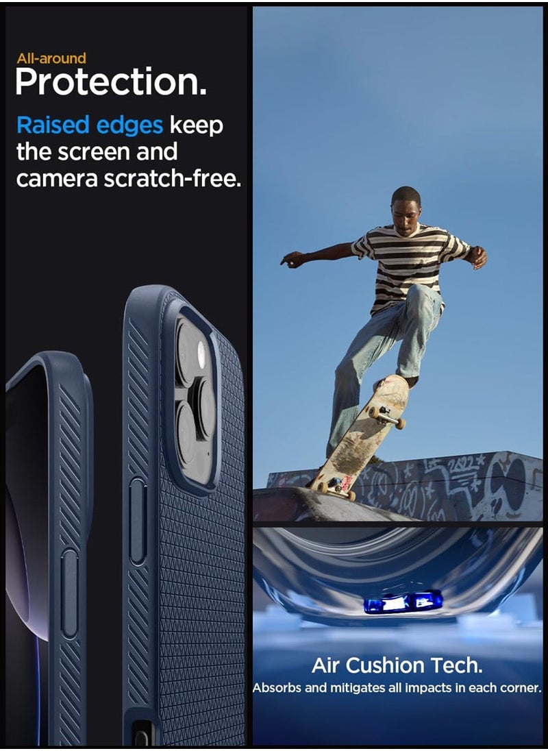 Spigen - Liquid Air for iPhone 16 Pro Max Case Cover (2024) - Navy Blue - Image 1