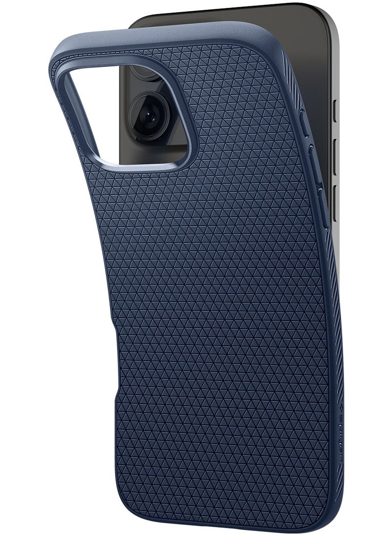 Spigen - Liquid Air for iPhone 16 Pro Max Case Cover (2024) - Navy Blue - Image 1
