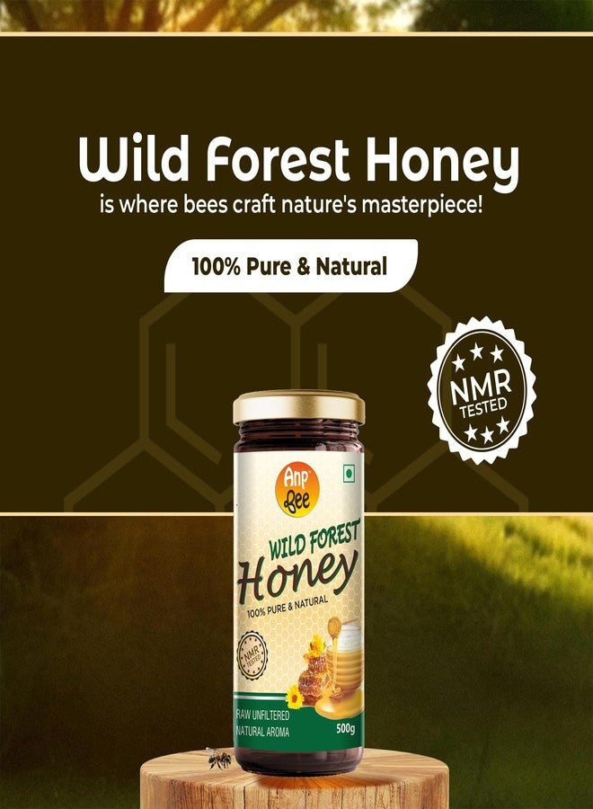 ANP BEE TM ANP BEE® Raw Unpasteurized Wild Forest Honey with Natural Aroma 500 Gram (Pack of 2) | 100% Pure, NMR Tested Natural Original Honey | Unprocessed, and Unfiltered Raw Wild Forest Honey - Image 4