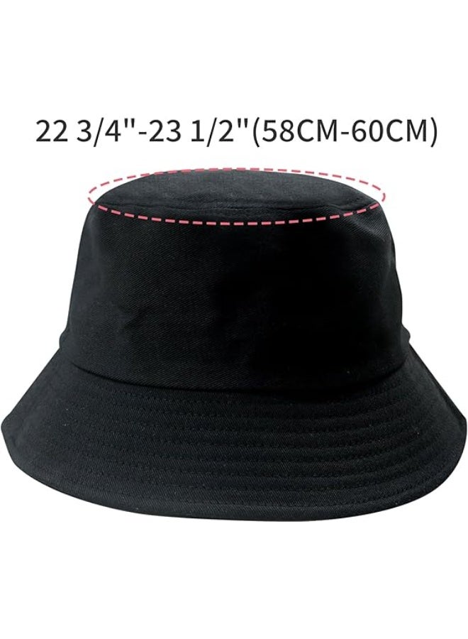 Bucket Hat for Women Men Cotton Summer Sun Beach Fishing Cap  - Image 3