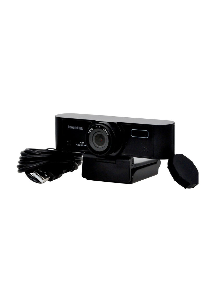 PeopleLink i8 Full HD Webcam, Black - Image 2