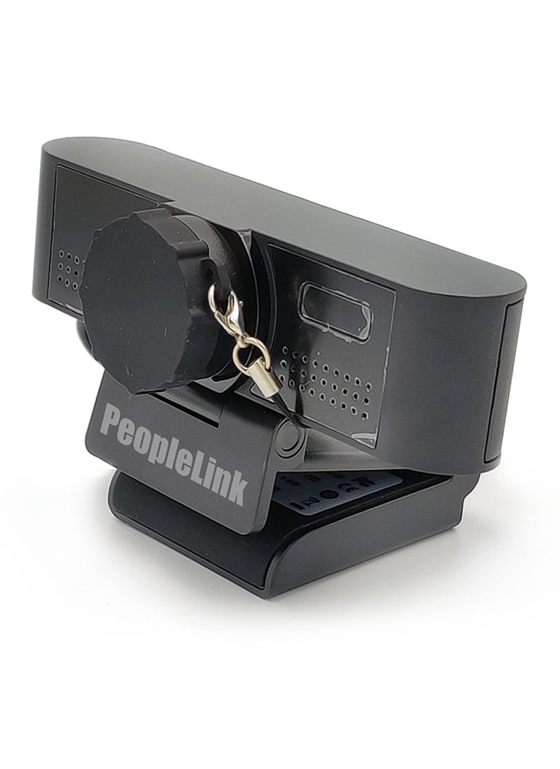 PeopleLink i8 Full HD Webcam, Black - Image 4