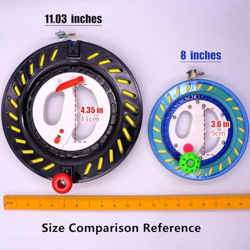Yiranzide Kite Reel with Upgraded Braking and Anti-Reverse Function, Sizes 11.03 Inches, String in Lengths of 2600 Feet, Large-Size Grip for Adults, Any Position Can be Locked, Kite String Spool for Adults - Image 3