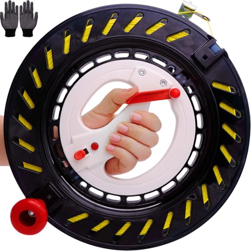 Yiranzide Kite Reel with Upgraded Braking and Anti-Reverse Function, Sizes 11.03 Inches, String in Lengths of 2600 Feet, Large-Size Grip for Adults, Any Position Can be Locked, Kite String Spool for Adults - Image 1