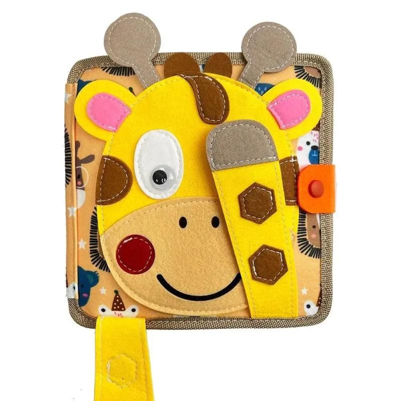 Sensory Book 20*20*6 Cm Engaging Felt Fabric Montessori Toy - Portable Travel Size Early Learning Toy for Toddlers Ages 1-6 Preschoolers - Image 1