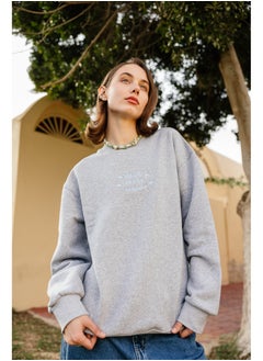 Grey Graphic Sweatshirt  "Head in the Clouds" Embroidery - pzsku/Z40F2733FE24F72F0790BZ/45/_/1739714895/df258f5c-ed20-4049-b3cd-91aeb319dc4f