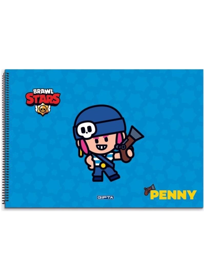 Gıpta 17 x 24 Brawl Star Spiral Drawing Book 15 Sheets  - Image 3