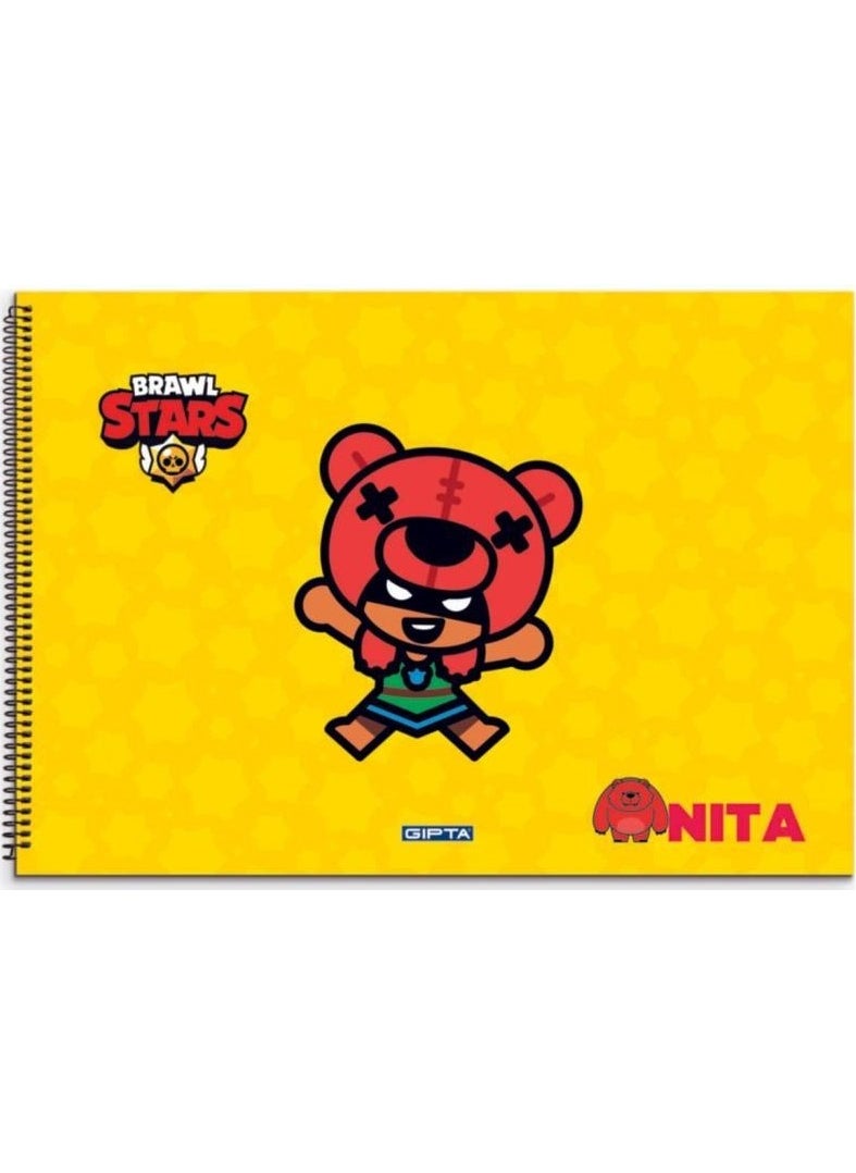 Gıpta 17 x 24 Brawl Star Spiral Drawing Book 15 Sheets  - Image 5