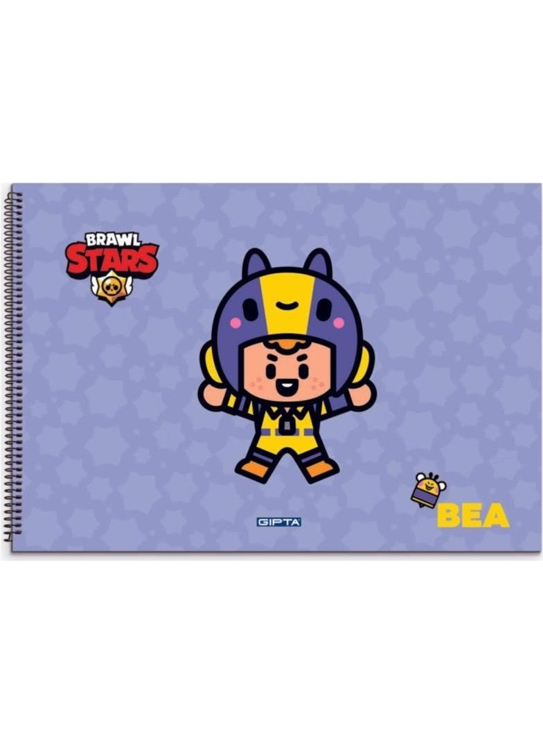 Gıpta 17 x 24 Brawl Star Spiral Drawing Book 15 Sheets  - Image 4