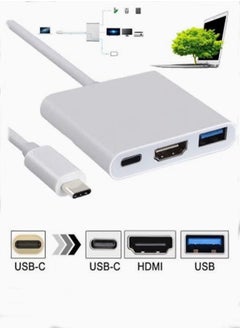 joyzzz USB Type C 3 in 1 4K HDMI Switch Output USB C Charging Port For MacBook Samsung Huawei Apple Converter  - Image 1