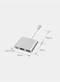 joyzzz USB Type C 3 in 1 4K HDMI Switch Output USB C Charging Port For MacBook Samsung Huawei Apple Converter  - Image 2