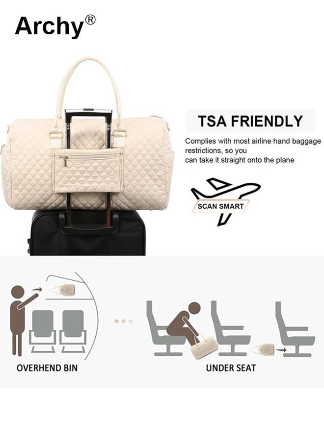 Archy Large Capacity Duffle Bag and a Small Zipper Pouch Bag Combination Set Unisex Multi-Functional Waterproof Shoulder Crossbody Bags Sets for Travel Business Trip or Gym Suitable for both Women and Men - Image 3