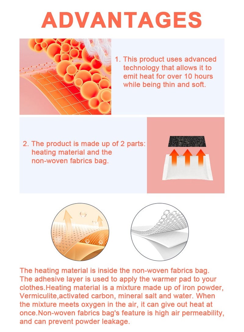 Hodaf 30Pairs Hand Warmers,Body Warmers,Winter Foot Warmers for Skiing,Camping, Hiking or Fishing - Image 5