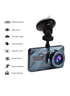 Generic 4 inch Car DVR Dash Cam Recording G-sensor 1080P HD Dual Lens Camera Video Audio  - Image 2