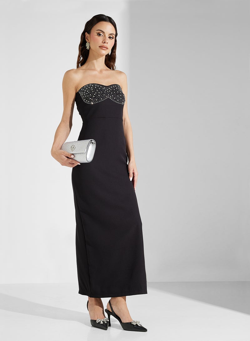 Ella Limited Edition Embellished Strapless Dress  - Image 1