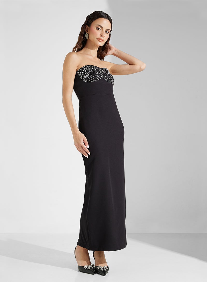 Ella Limited Edition Embellished Strapless Dress  - Image 4
