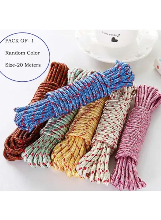 HASANAT ESSENTIALS Hasanat Essentials 20 Meter Multicolor Nylon Braided Cotton Rope  - Image 2