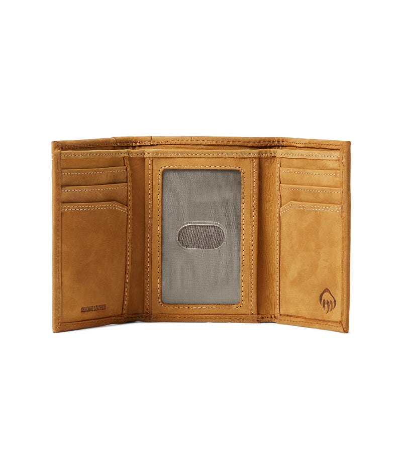 WOLVERINE Men's Leather Trifold, RFID Protected, Brown, One Size - Image 3