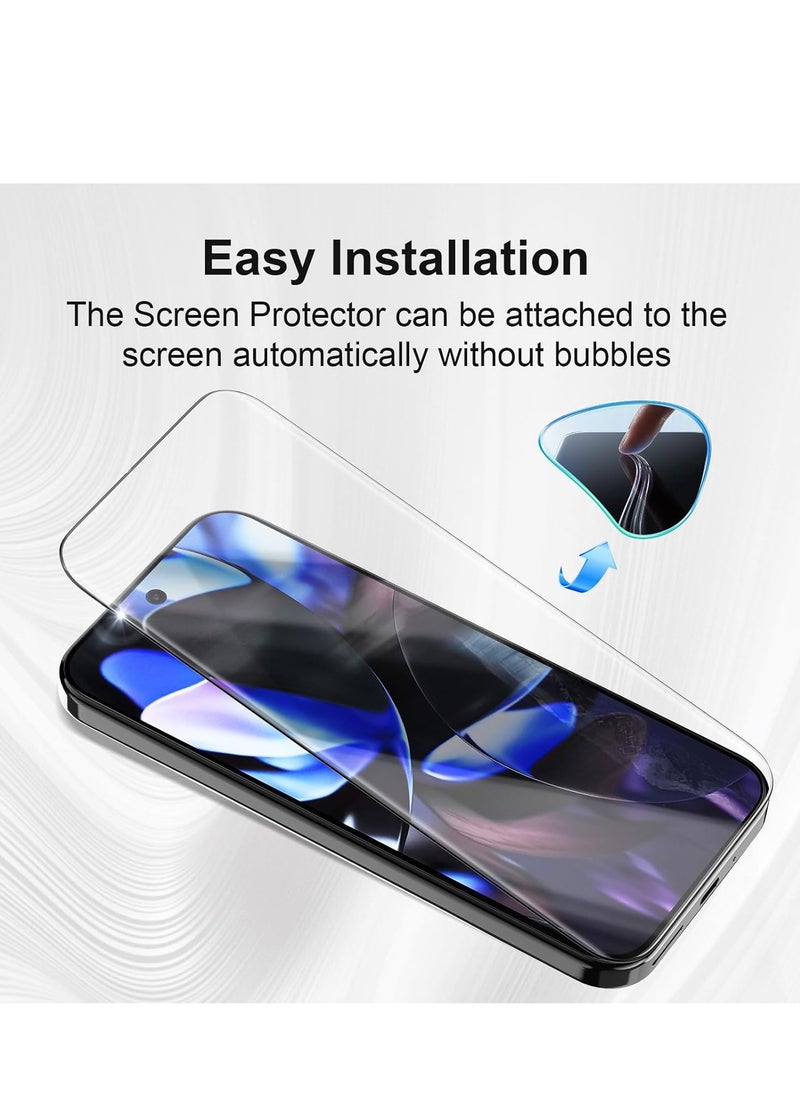 Generic - 2+2 Pack Screen Protector for Google Pixel 9 Pro XL with Camera Lens Protector 9H HD Tempered Glass Bubble Free Anti-Scratch Anti-Fingerprint Screen Protector for Pixel 9 Pro XL - Image 1