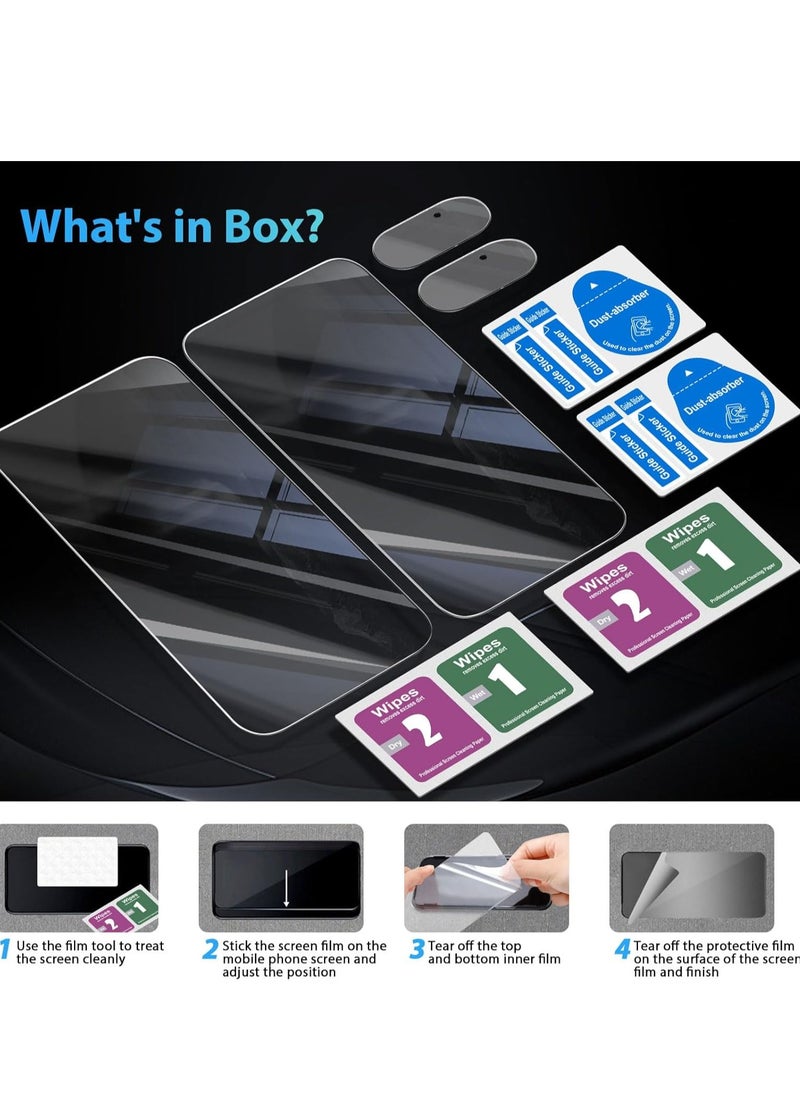 Generic - 2+2 Pack Screen Protector for Google Pixel 9 Pro XL with Camera Lens Protector 9H HD Tempered Glass Bubble Free Anti-Scratch Anti-Fingerprint Screen Protector for Pixel 9 Pro XL - Image 1