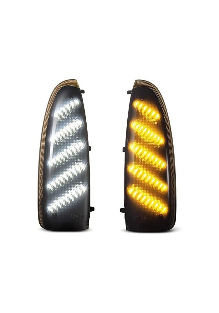 Gempro مجموعة مصابيح جانبية ديناميكية متتابعة LED باللون الكهرماني من GemPro لفورد سوبر ديوتي 2003-2007 - Image 1