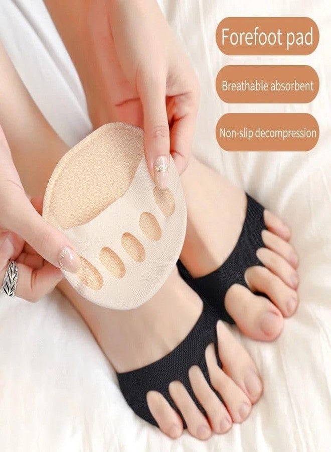 Sutroku Finger Socks Five-Toe Forefoot Pads - Cushioned Support for High Heels & Calluses | Pain Relief & All-Day Comfort - Image 3