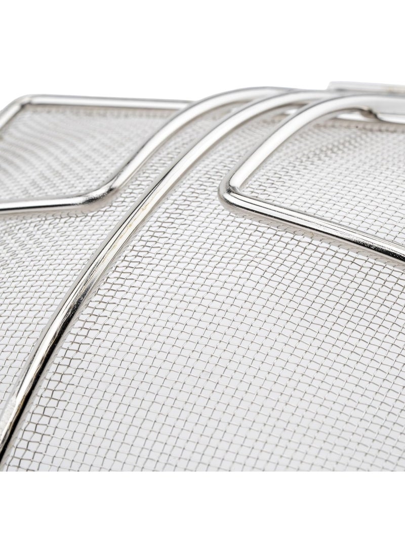 Winco Square Mesh Skimmer, 6.75-Inch, Medium, Nickel - Image 2