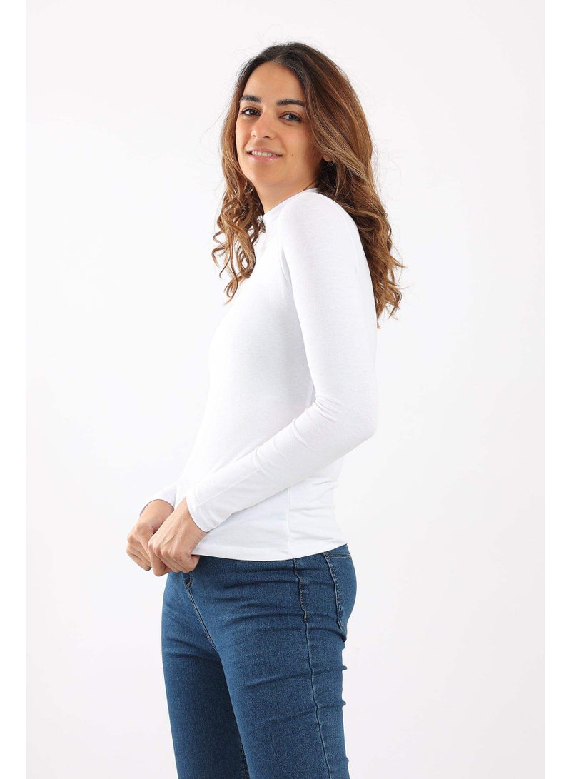 Karma Women Viscose Cotton Body Line High Neck Long Sleeve Undershirt - Image 2